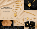 Minimalist Gold Heart Pendant Necklace – Stainless Steel | Waterproof & Tarnish Resistant