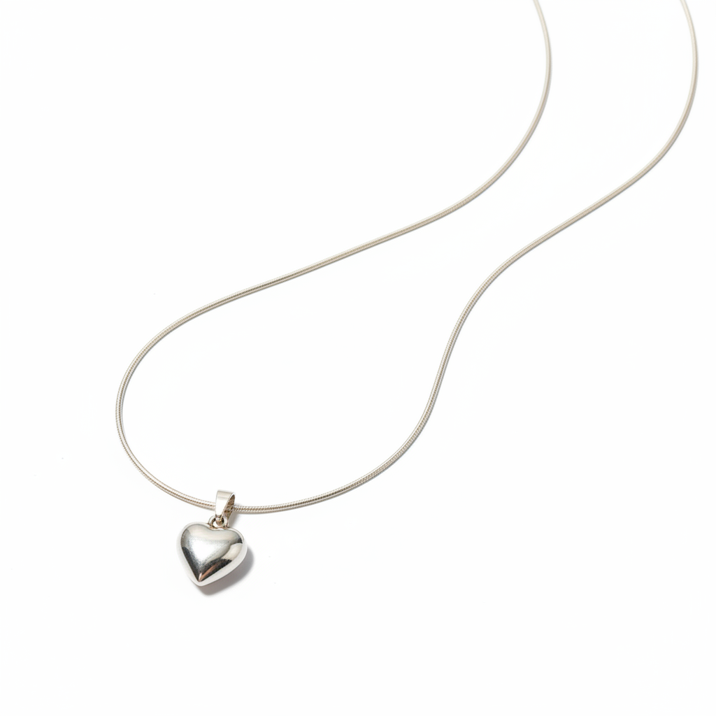 SILVER HEART PENDANT