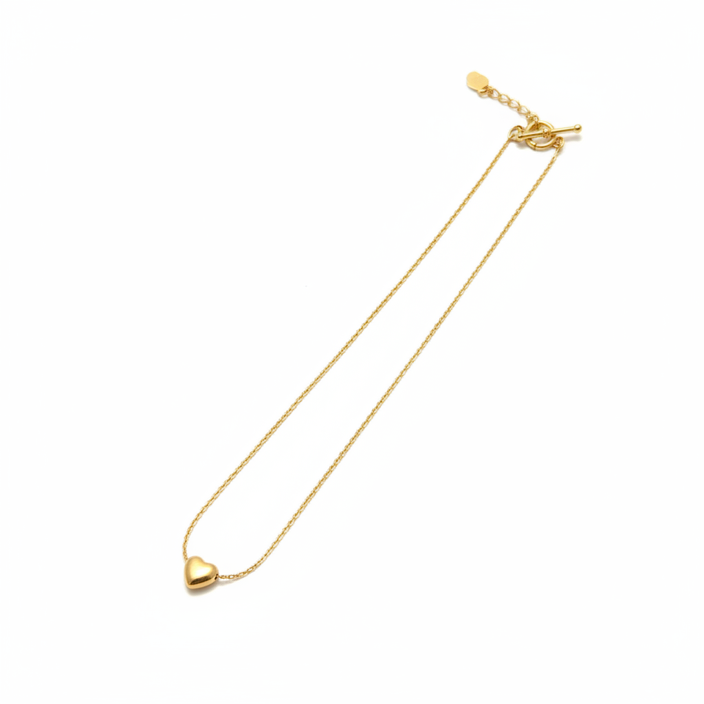 minimal heart shape pendant